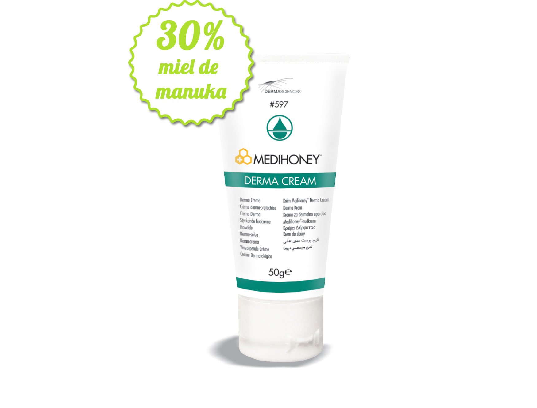 Crème hydratation intense au miel de manuka 30%