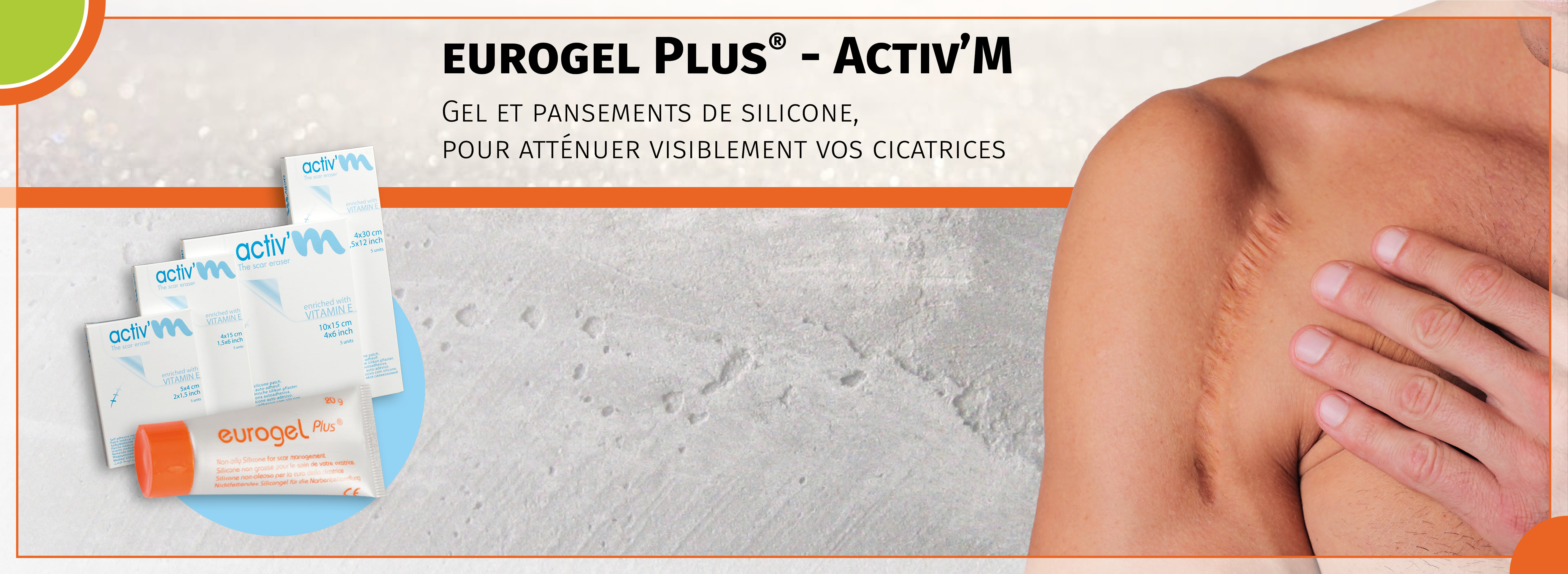 eurogel activm pansement et gel de cicatrisation en silicone